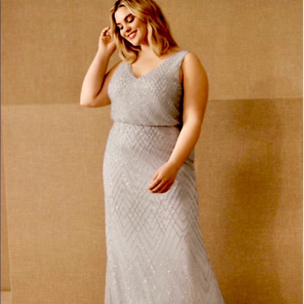 BHLDN Blaise Dress FOG